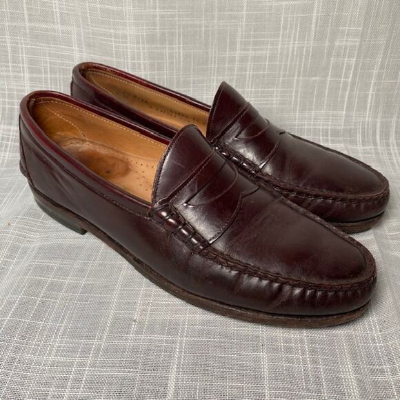 Norm Thompson Weejuns Rare Vintage Brown Leather Penny Loafers Mens Size 10 - Picture 1 of 9
